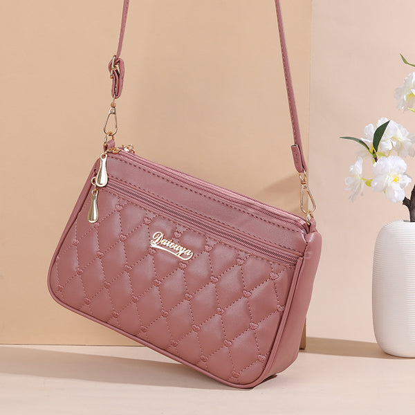 Dai Ouya 2022 New Summer Simple Fashion Solid Color Embroidered Chanel Style Crossbody Bag Trendy