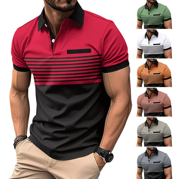 Men's Slim Fit Short Sleeve Polo Shirt